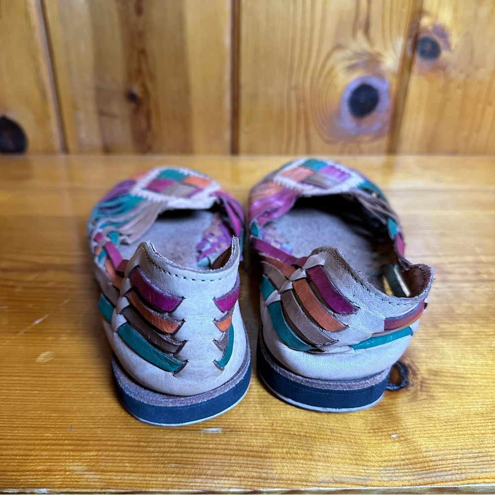 Artesanias D Mongas Multi Color Huaraches Sandals - Picture 3 of 5